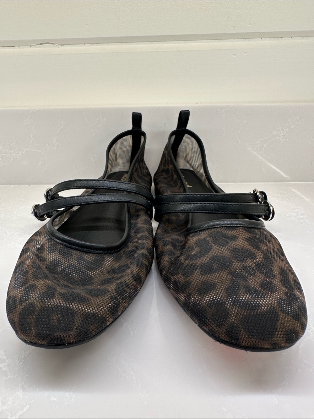 Abound Abigail Leopard Mesh Mary Jane Ballet Flats Size 9.5 - Picture 4 of 11